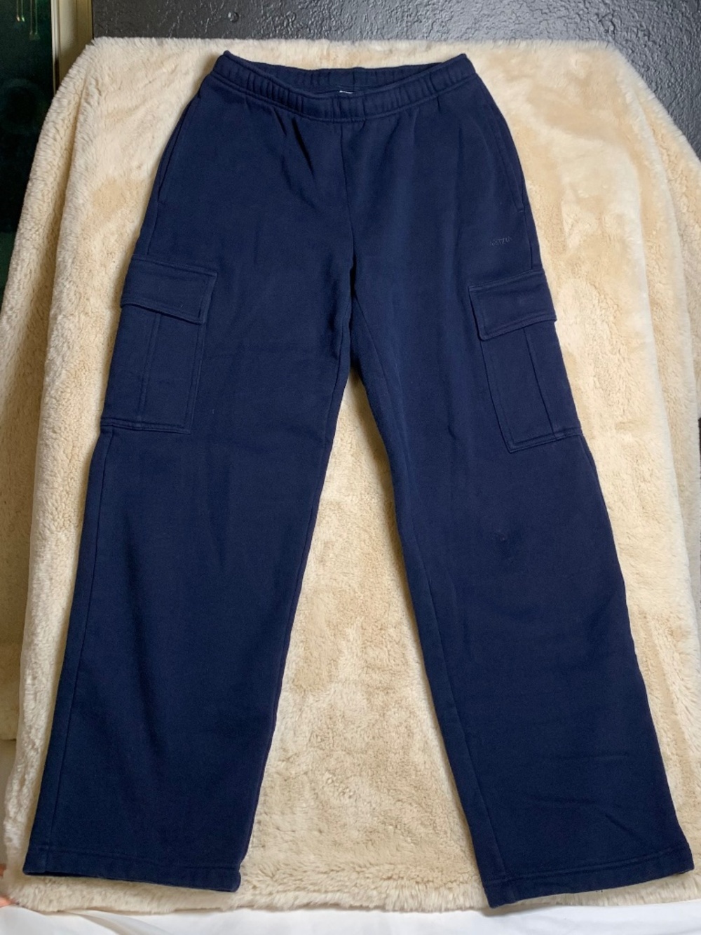 Aritzia Sweatfleece navy blue comfy cozy sz Small